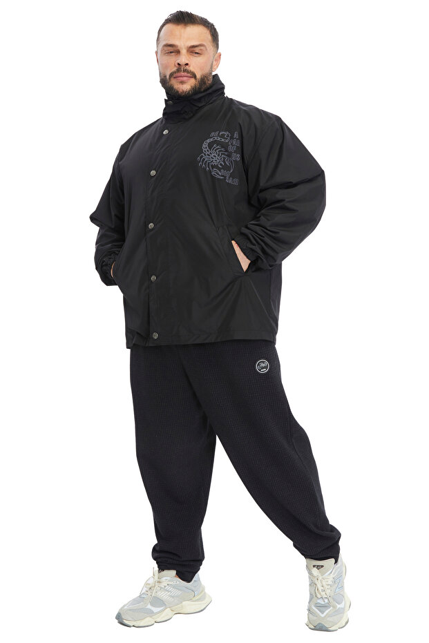 Siyah Rahat Kesim Yağmurluk 4029 - 2