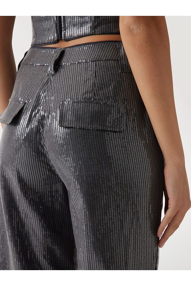 CASSIA CARGO SEQUINS KADIN PANTOLON - 4