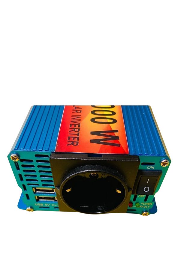 Güçlendirilmiş Taşınabilir Kamp/Karavan Uyumlu 12 Volt 3000 Watt Tam Sinüs Inverter 12-220 Çevirici - 6
