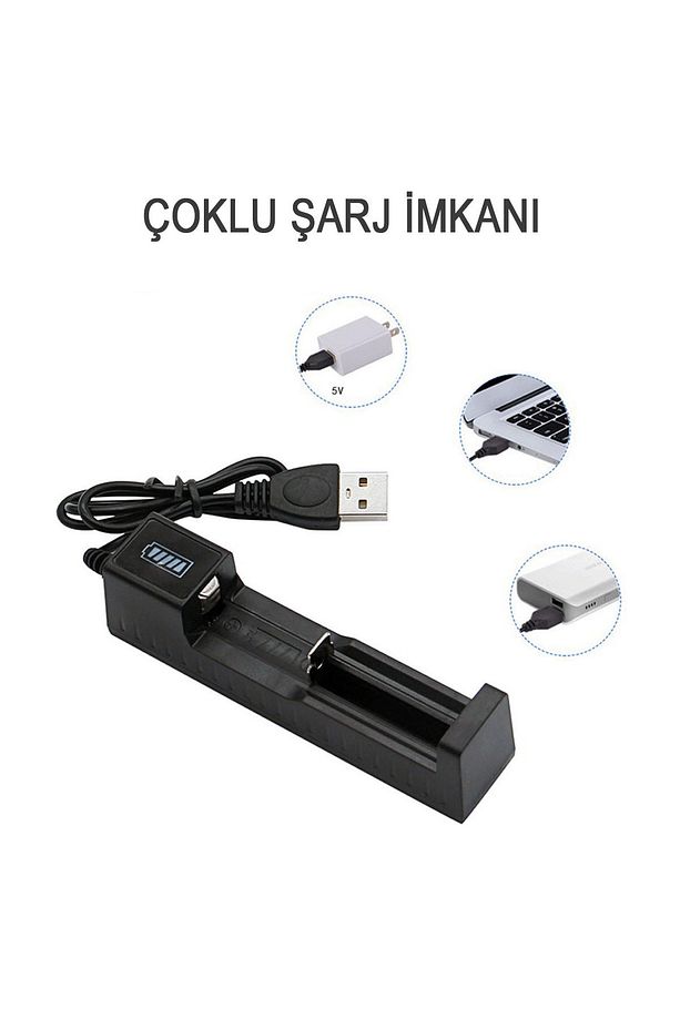Pil Şarj Aleti (TEK YUVALI) - Lityum Pil Şarj Cihazı / Gt-bc01 - 6