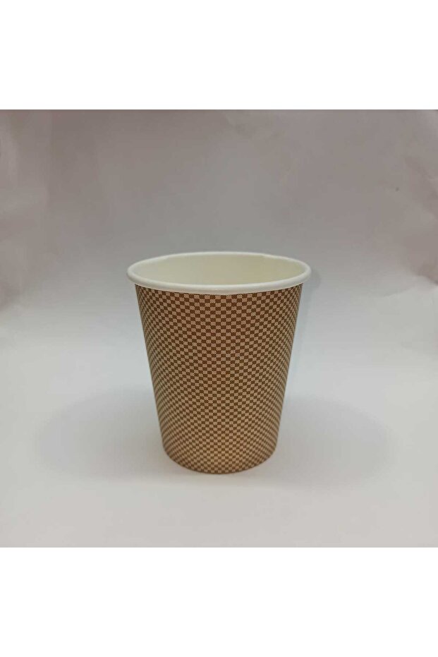 8 OZ Ekstra Kalın Karton Bardak - Sıcak Kahve Bardağı (50 Adet, 6,5 gr) - 3