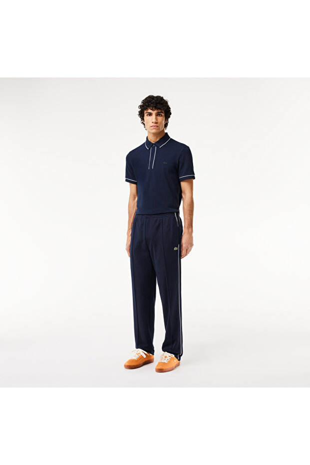 Erkek Regular Fit Çizgili Lacivert Eşofman Altı - 1