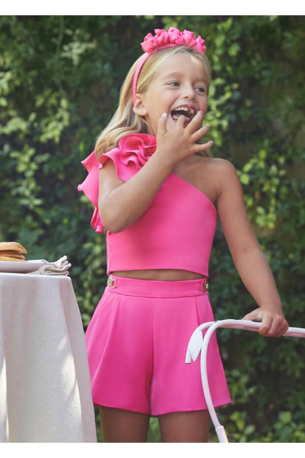 Abel&lula Girl's Crepe Shorts Set