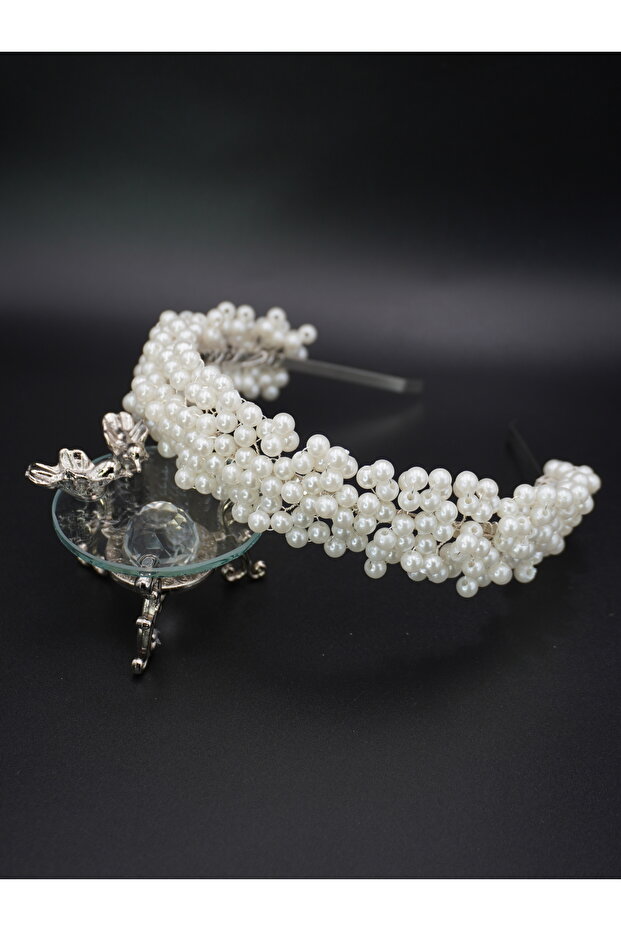 Colorful and White Crystal Bridal Crown - Elegant and Stylish Design