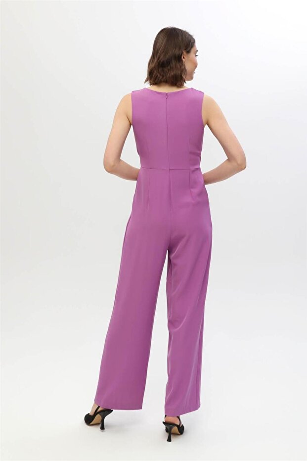 Dökümlü Anvelop Yaka Tulum - 4