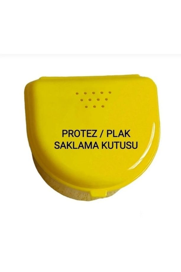 Protez Diş Saklama Kabı Diş Kutusu Şeffaf Plak Kabı Büyük Boy 4 Adet - 3