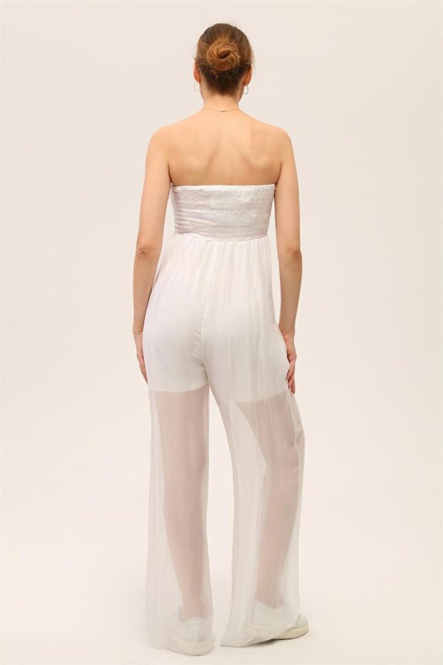 Strapless Jumpsuit - 4
