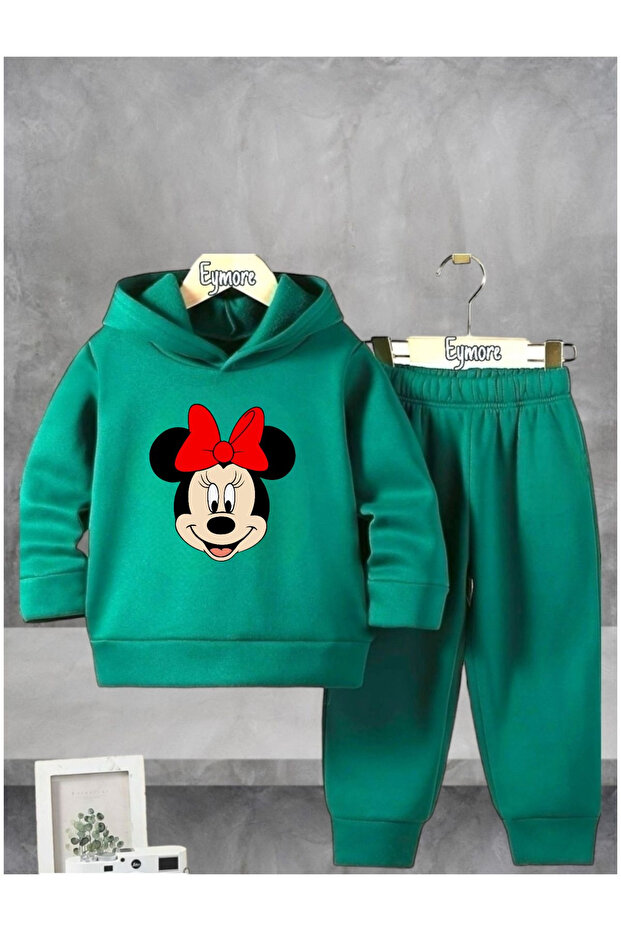 Mickey Mouse Printed Hooded Bottom Children's Set