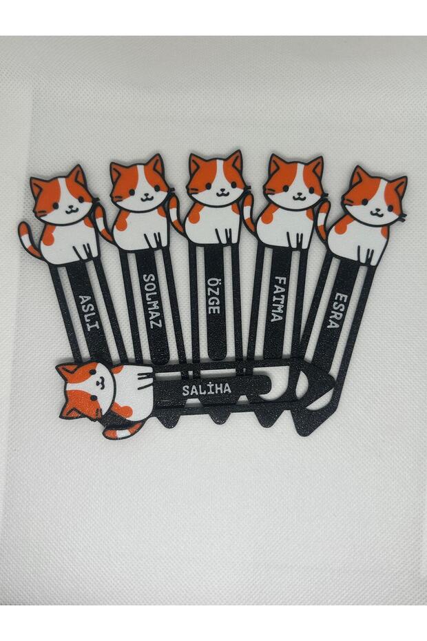 İsme Özel – Kedili Kitap Ayracı - 5