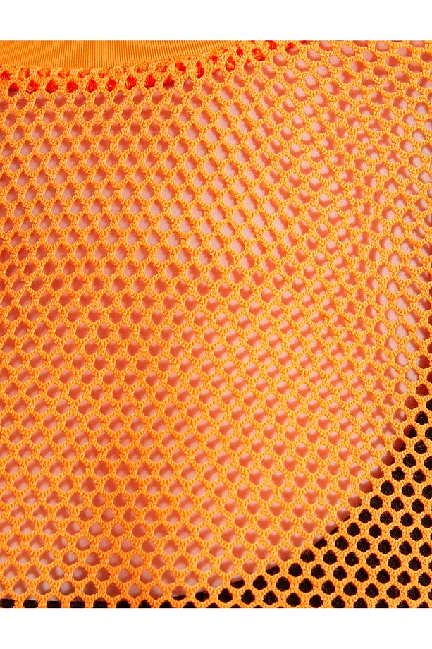 Crop Fileli Spor Tişört Uzun Kollu - 6