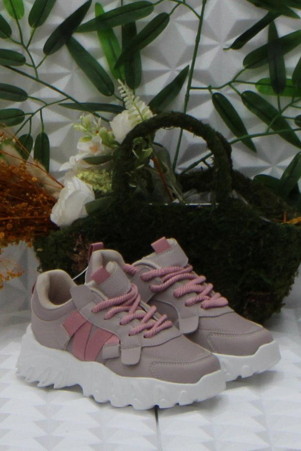 Cool Verom Powder Lacing Look Velcro Sneaker Orthopedic Children's Shoes