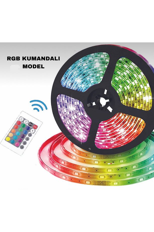 100 cm RGB Çok Renkli Ledli Yuvarlak Ayna - 3