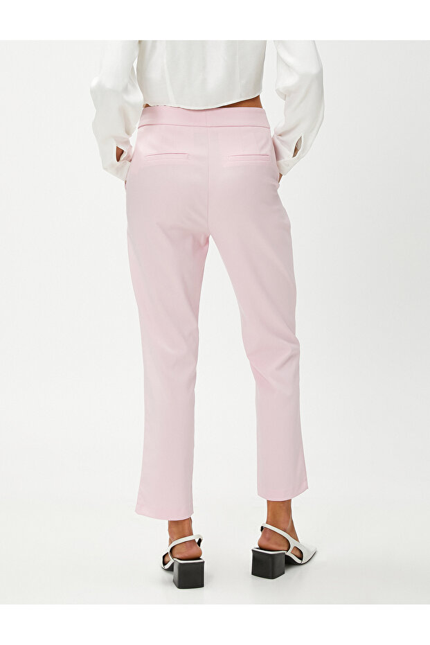 Basic Cigarette Trousers with Pockets - 4