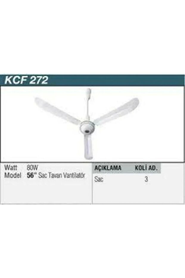 Beyaz Tavan Latörü 80w 3 Kanatlı Sac - 3