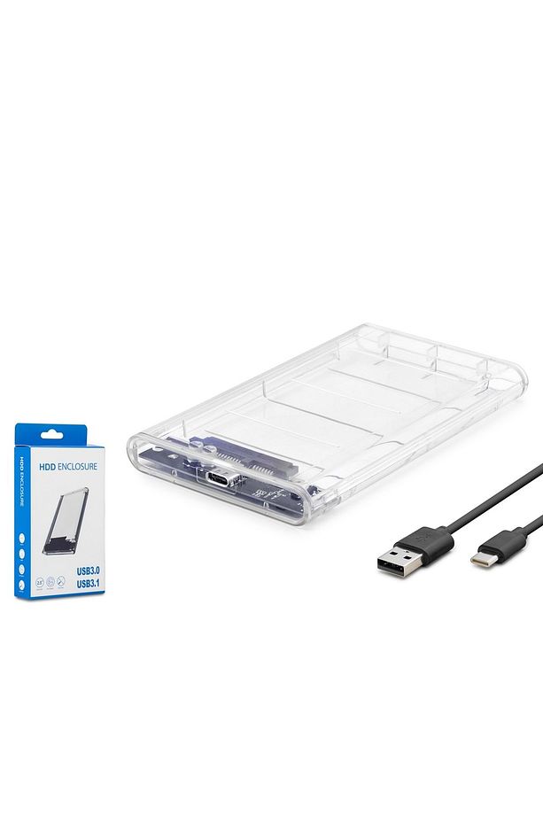 Hdx1766 Type-c Usb3.0 Hdd Kutusu 2.5" Transparent - 1