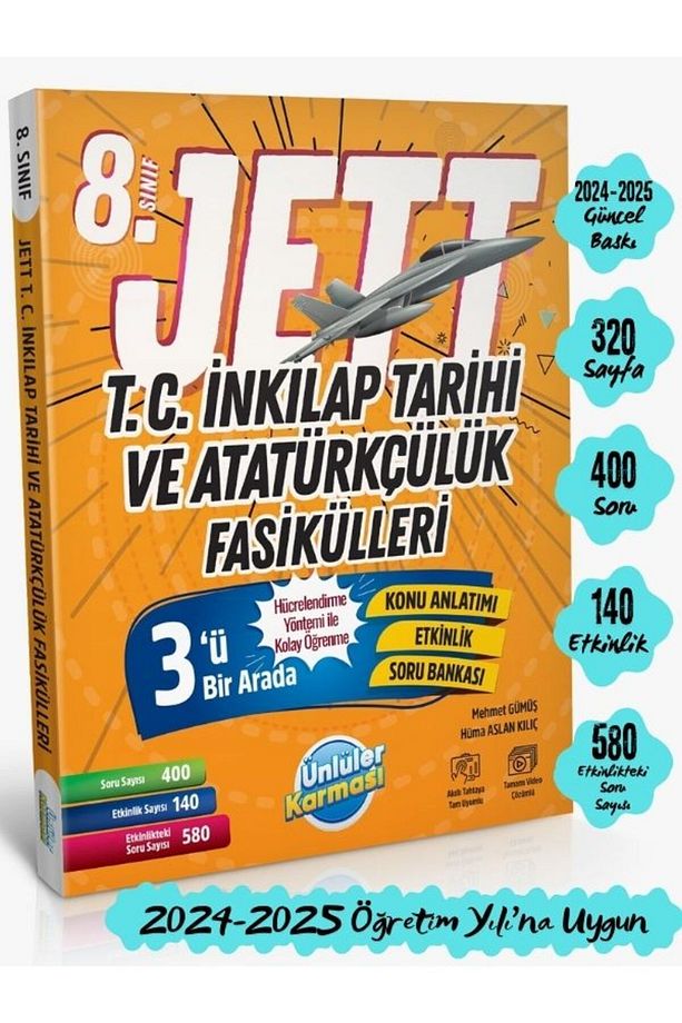 8. SINIF LGS JETT T.C. İNKILAP TARİHİ VE ATATÜRKÇÜLÜK FASİKÜLLERİ - 1