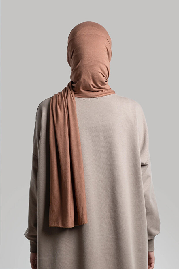 شال قطن ممشط - بني فاتح - 3