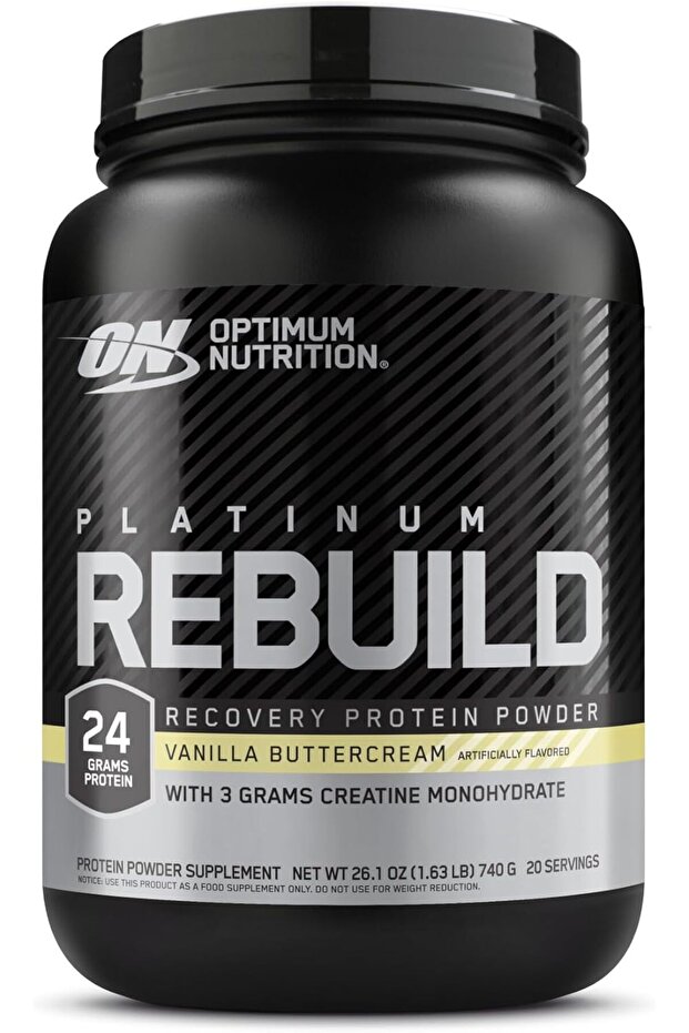 Optimum Nutrition Platinum Rebuild with Creatine, Vanilla Buttercream, 20 Servings (1.63lb)