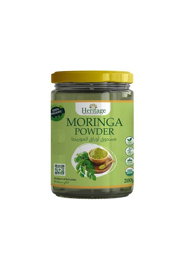 Organic Moringa Powder, 200 Gm