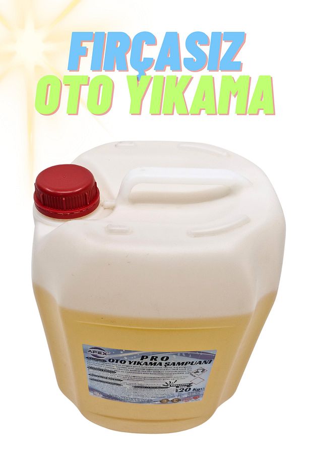 Profesyonel Fırçasız Oto Yıkama Şampuanı 20 kg x 5 | Cilalı Temizlik & Mikrofiber Fırça Hediye - 5