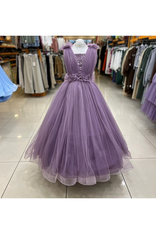 Onbuco Kids 2241 Kız Çocuk Tarlatanlı Abiye - 1