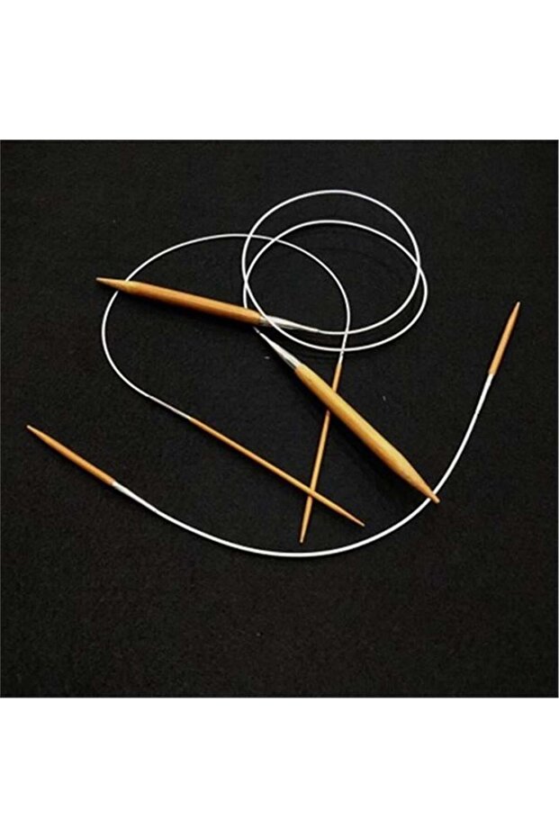 Çelik Misinalı Bambu Şiş 60 Cm 3.5 Mm - 2