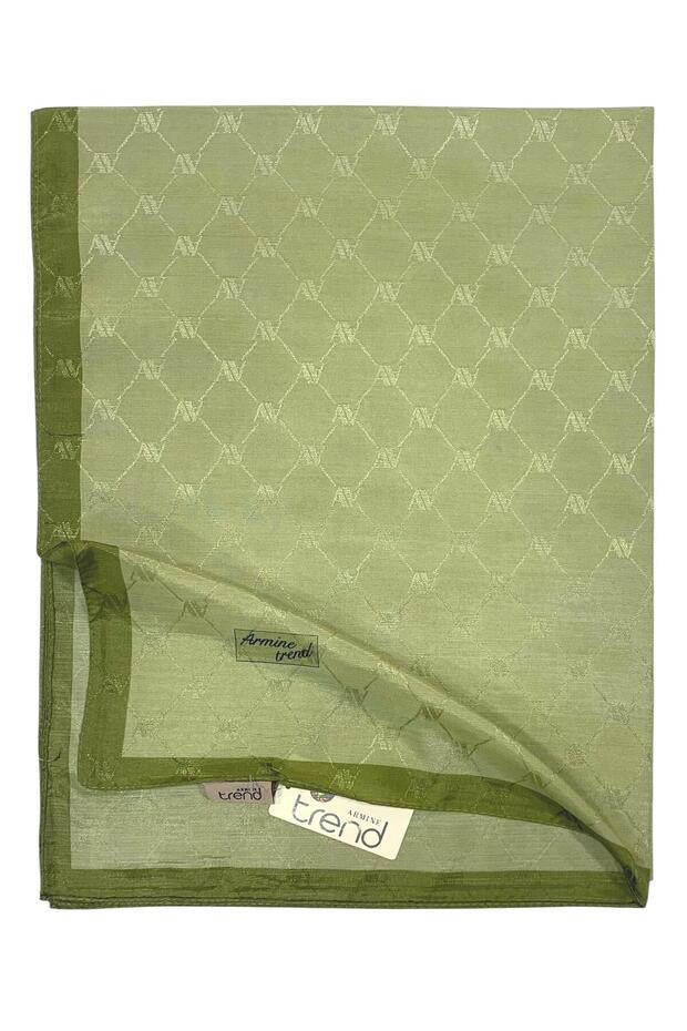 Trend Monogram Şal - 2 - Yağ Yeşili 110 - 1