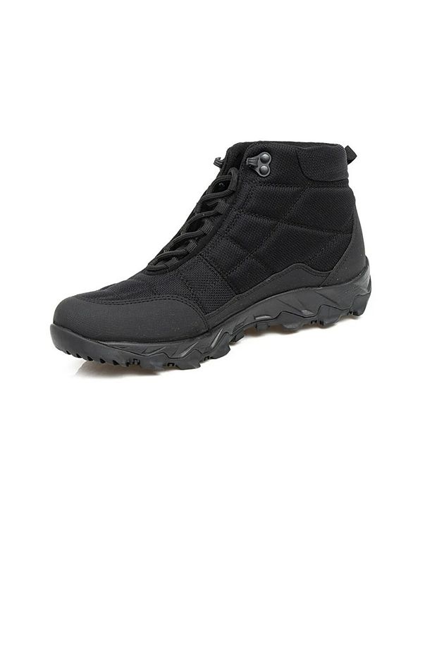 00170 GR Erkek Bot Siyah Şu Geçirmez Unisex Waterproof Bağcıklı Bot - 1