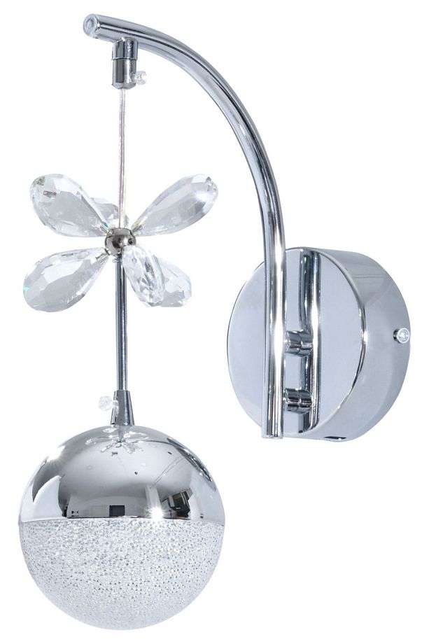 ŞIK SARKIT LED APLİK KROM KRİSTAL TAŞLI - 2