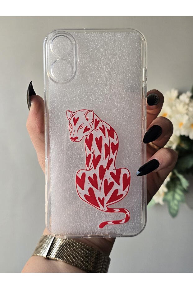 iPhone 16 Plus Compatible Patterned Transparent Phone Case - 2