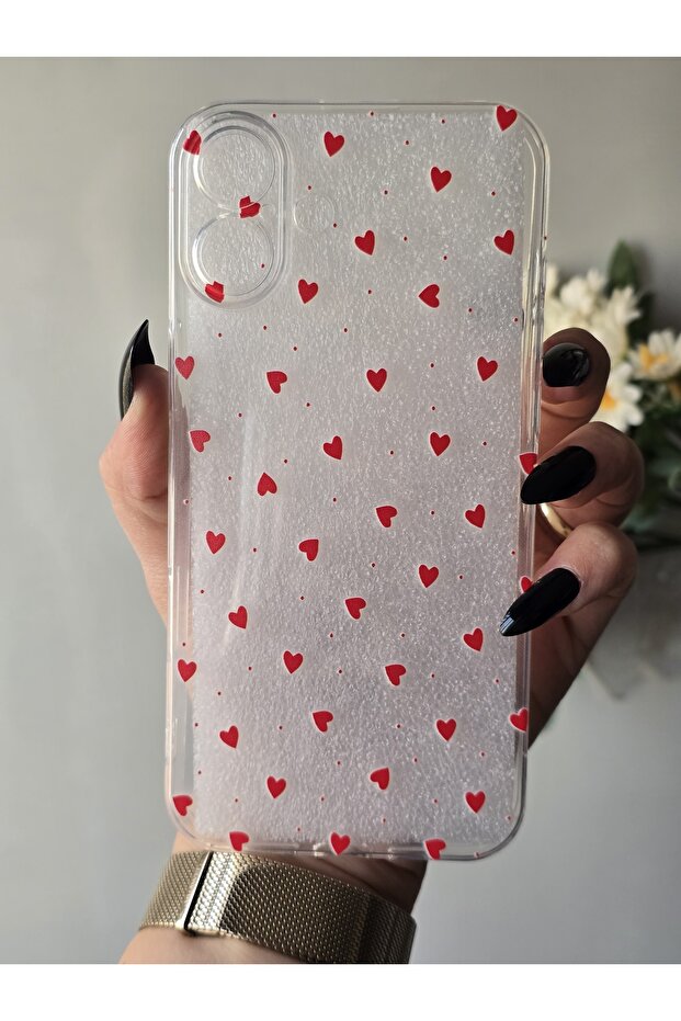 حافظة هاتف شفافة منقوشة متوافقة مع هاتف Iphone 16 PLUS - 2