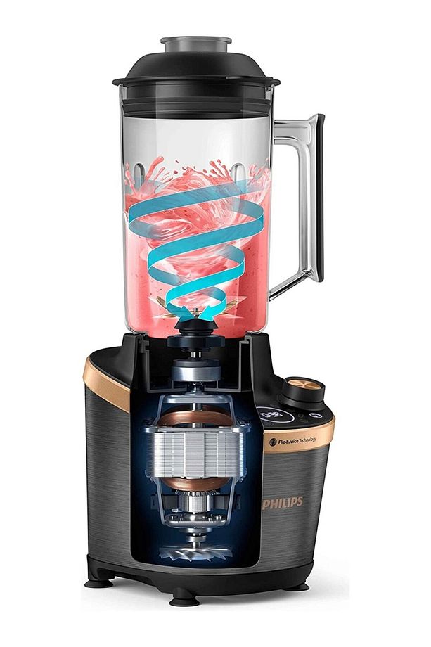 VERRSUNİ HIZLI Flip & Juice Blender, Meynane Sıkacağı Modüllü, ProBlend Ultra Teknolojisi, - 4