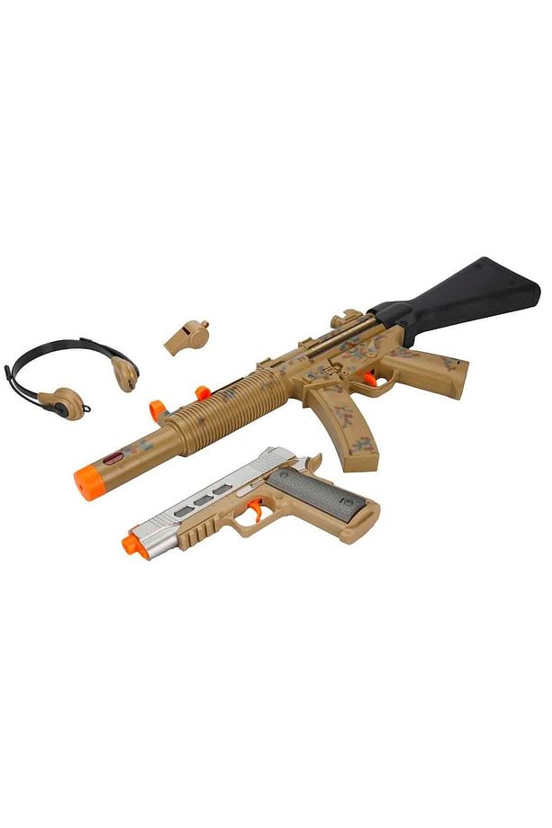 4310 Hero Combat Sesli Ve Işıklı Askeri Silah Seti - - 3