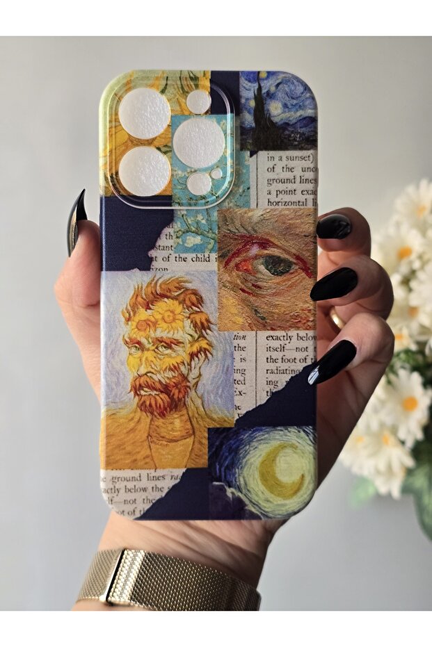 حافظة هاتف شفافة منقوشة متوافقة مع هاتف Iphone 16 PRO - 1