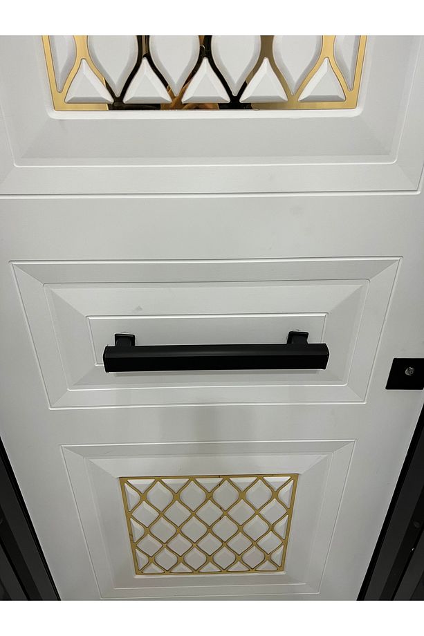 Çelik Kapı Çekme Kolu Tutma Kolu Dörtgen Tip 35 CM AYARLANABİLİR SİSTEM Siyah - 2
