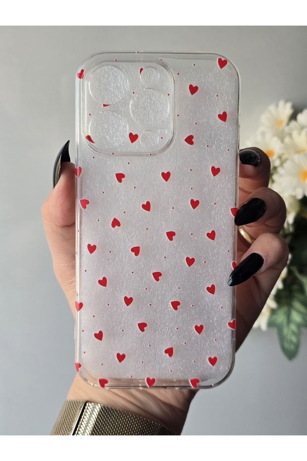 iPhone 16 Pro Compatible Patterned Transparent Phone Case - 2