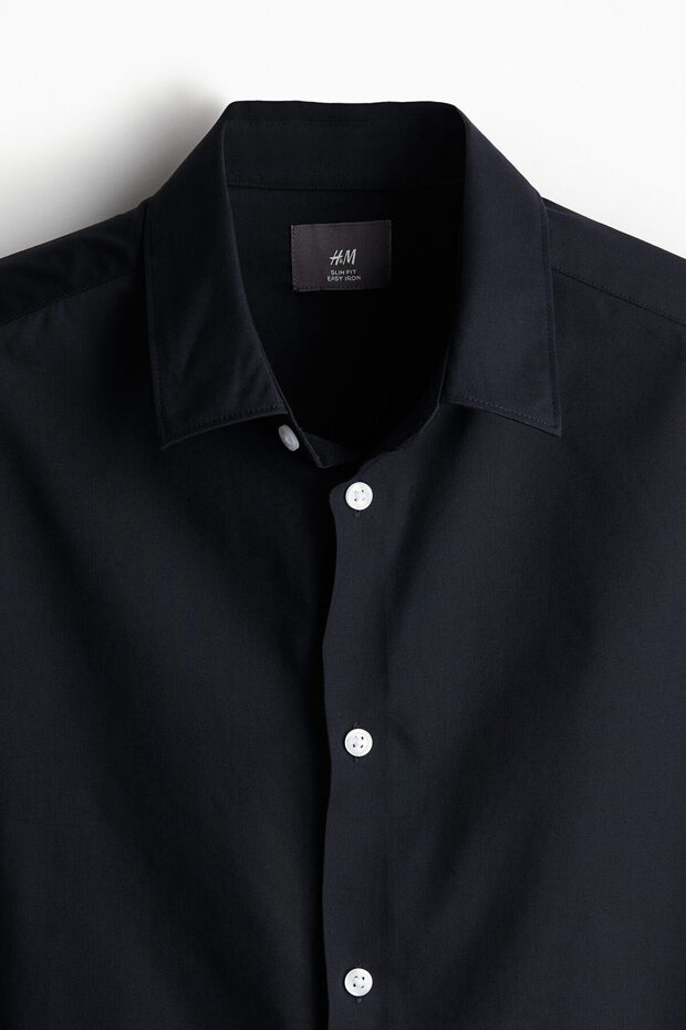 Slim Fit Kolay Ütülenir Gömlek - 7
