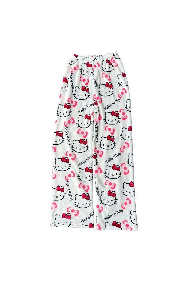 hello kitty peluş oversize eşofman altı - 1