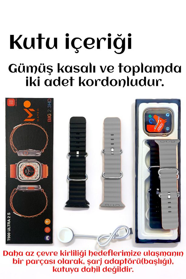 T900 ULTRA Akıllı Saat 49mm Bluetooth, Arama Özellikli, Sağlık Sensörlü, iOS & Android Uyumlu - 3