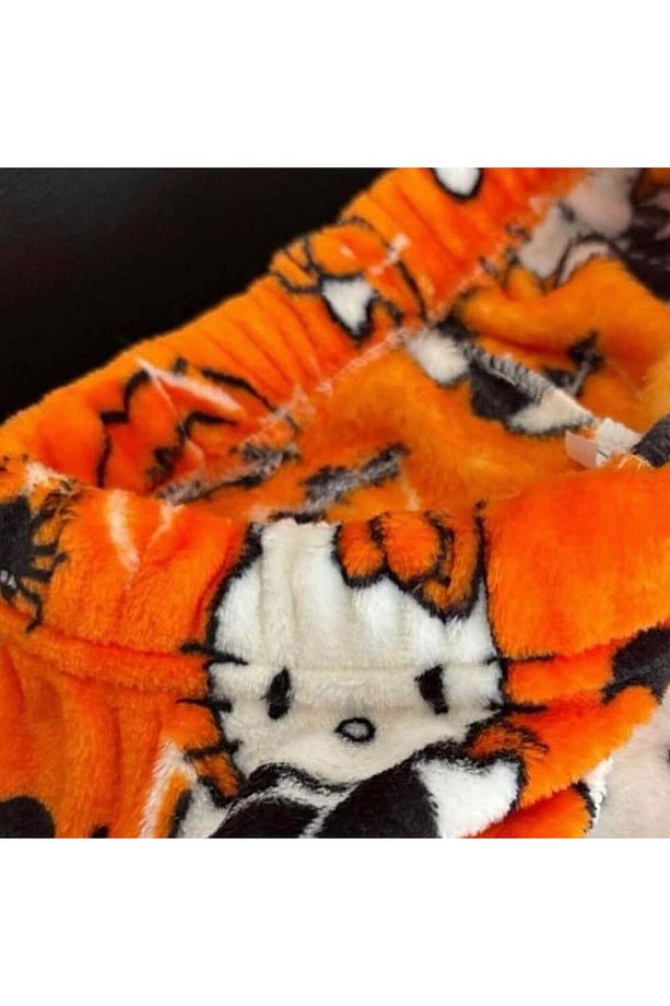 hello kitty peluş oversize eşofman altı - 4