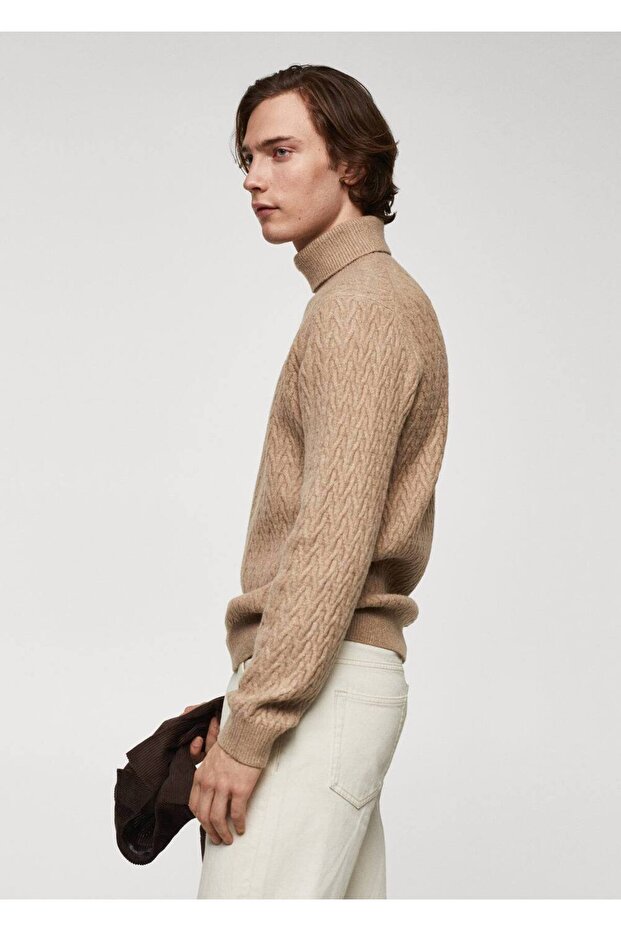 Rollkragen-Strickpullover - 5