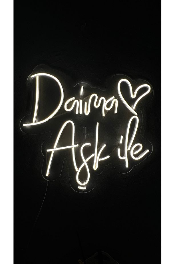 Daima Aşk Ile Neon Tabela - 4