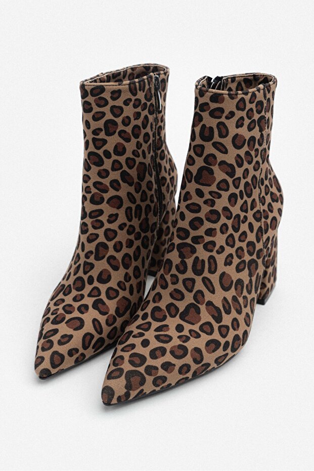 Aqua sárga fekete matt szatén cipzár részlet hegyes orrú női sarkú csizma - 6