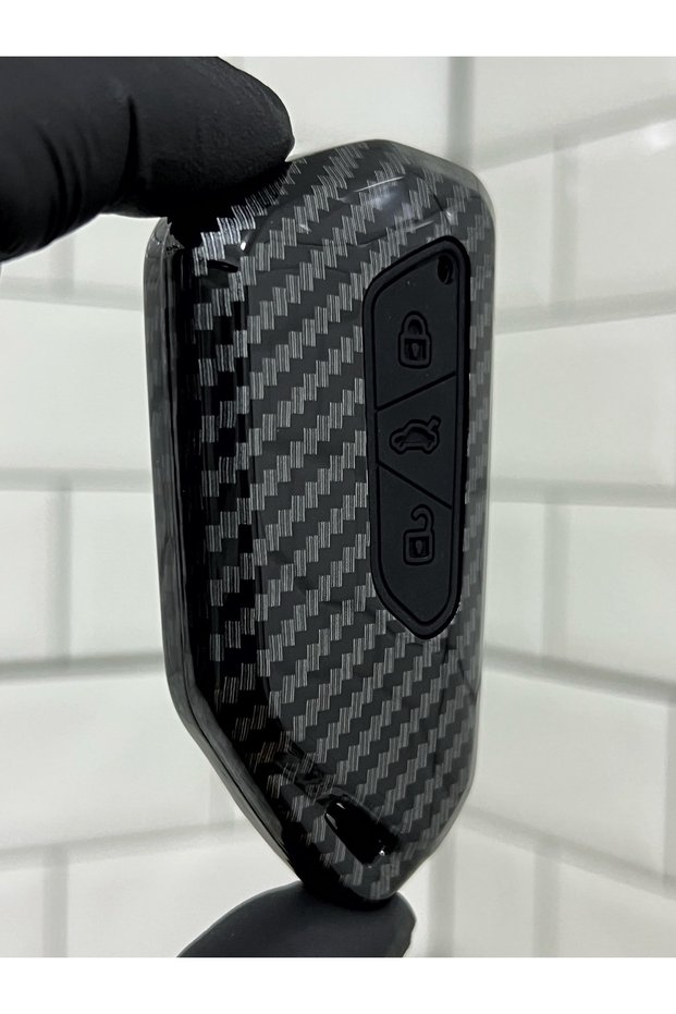 Black Carbon Key Case Cover for - Golf 8 2021+ Caddy 2021+ Tiguan 2024 Leon Cupra Formenter
