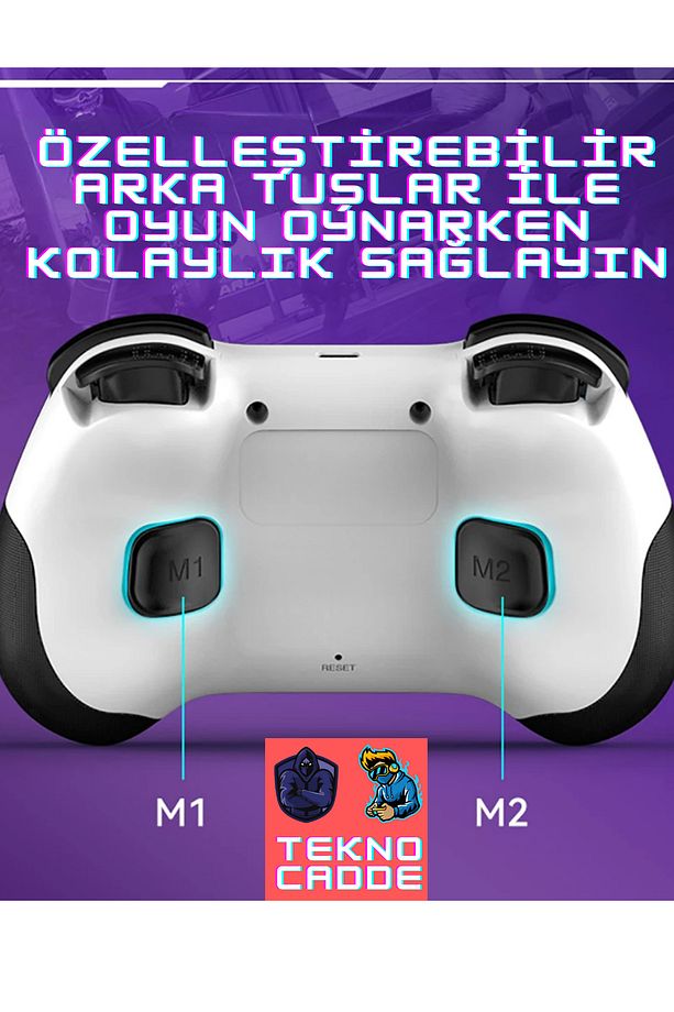 Z01 PC/IOS/PS4/PS3/Switch/ANDROID Telefon Tablet Titreşimli RGB Bluetooth Joystick Gamepad - 4