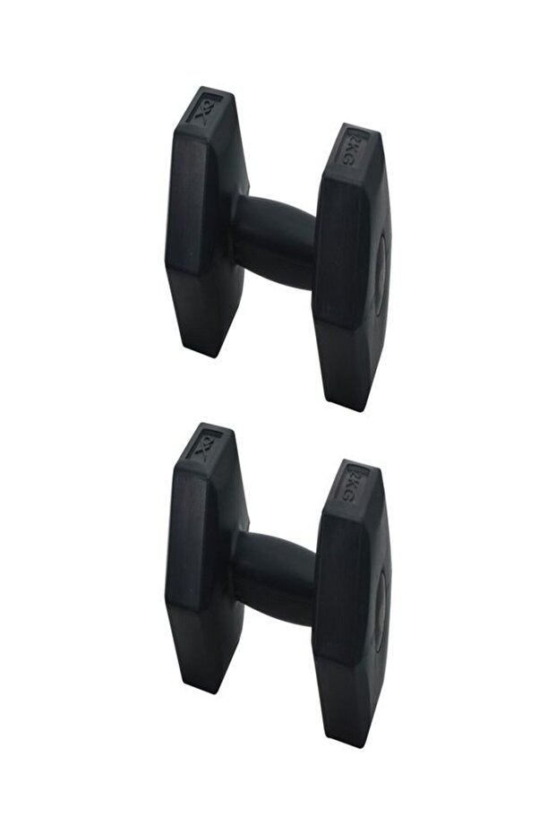2 Kg X 2 Adet 4 Kg Dambıl Seti, Dumbell Set Siyah ve Mavi - 1