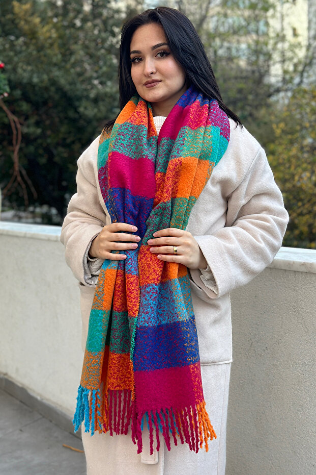 Cairo Bouclé 100% Buklet Premium Atkı - 2