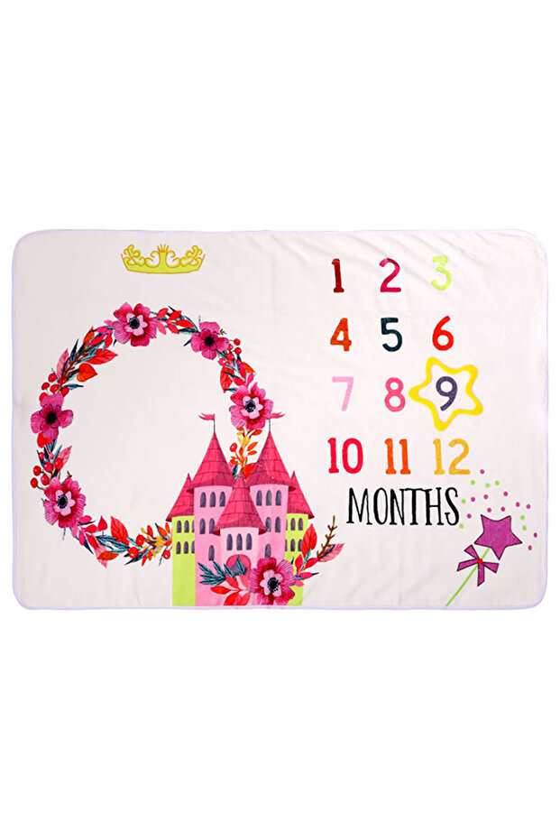 Fleece Milestone Blanket - Castle