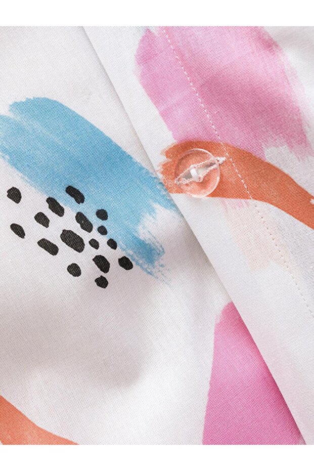 LCW HOME Çift Kişilik Desenli Ranforce Nevresim Takımı - 7