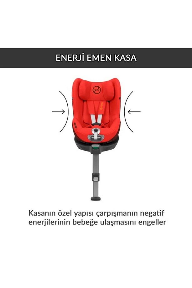 Sirona Zi isize Plus (soho grey) 360 derece dönen Adac ödüllü isofix bebek oto koltuğu 0-18 kg - 8